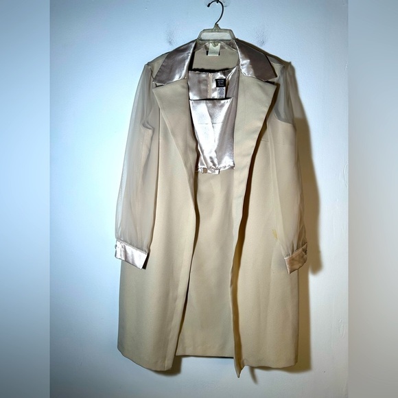 Elegant Cream and Gold Women's Suit Dress - Picture 1 of 5